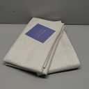 100% Blackout Shield Linen Blackout Curtains for Bedroom 108 Inches Long, Back Tab/ Rod Pocket Living Room Drapes, Thermal Insulated Blackout Curtains 2 Panels Set, 50" W x 108" L, Cream