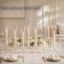Cieex 30 Pack Glass Hurricane Candle Holders, Candle Sticks Holder Decor