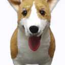 WOKI Corgi Dog 20 Inch Realistic Lifelike Louie Welsh Corgi Dog Plush Stuffed Animal Pet Dog Huggle Furry Corky