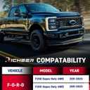Richeer 2.5" Leveling Lift Kits for 2011-2023 F250/F350/F450, Suspension Lift Kit 2.5'' Front Strut Coil Spacer with Track Bar Relocation Bracket for F250/F350/F450 Super Duty Trucks