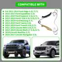 90738S Timing Chain Kit With VVT Cam Phaser Compatible with Ford Edge Explore LT 3.3L/3.5L/3.7L Replacement AT4Z6L266B,AT4Z6K254A
