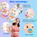 2 Pcs Gender Reveal Balloons Set (Boy & Girl) - 17.7" x 26.8" Foil Balloon for Gender Reveal Party Decorations,Baby Showers, and Photography, Pregnancy Announcement