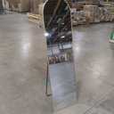 DUMOS Arched Full Length Mirror with Stand Floor Standing Aluminum Frame for Bedroom Body Hanging Leaning Modern Simple Home Decor Shatter-Proorf Nano Glass Wall Living Room Cloakroom Gold 59.1"x15.8"