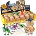 Dan&Darci Dig a Dozen Dino Egg Kit for Kids - Easter Basket Stuffers - Dinosaur Toys Gift 3-12 Year Old - 12 Eggs & Surprise Dinosaurs - Science STEM Activities - Boy Toy Party Gifts for Boys & Girls
