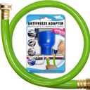 Garden Hose to Antifreeze Bottle Adapter: All-in-One Male and Female Twist Connect Adapter for RV, Camper, Marine & Garden Hose