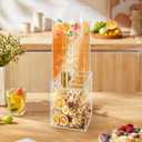 2 Gallon Large Drink Dispenser, Drink Dispenser with Acrylic Stand, Drink Dispensers for Parties with Ice Core, Beverage Dispenser with Airtight Valve for Water, Punch, Juice
