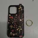 Petitian for iPhone 15 Pro Max Case with Wallet - Women Girls Cute Girly Aesthetic Unique Design with Leather Credit Card Holder Cardholder Stand Wristband for Apple 15 Promax, Grow Flower