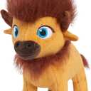 2 x Netflix Ridley Jones 8-Inch Collectible Plush Stuffed Animal, Fred, Bison, Soft Plushie, Kids Toys for Ages 3 Up by Just Play