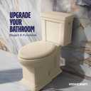 Highcraft B4TSPE Elongated Plastic Toilet Seat Slow Close ? Easy Remove, Bone