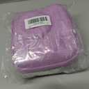 LTGEM Case Compatible with Fujifilm Instax Mini 12/11 / 10/9 / 8/7 / 7+ Instant Camera and FUJIFILM Instax Mini Instant Flim with Shoulder Strap, Purple(Case Only)