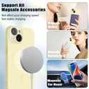 for iPhone 14 Magnetic Case, Cute Soft Liquid Silicone Case for Women Girls Men Anti-Scratch Anti-Drop Shockproof Bumper Full Camera Lens Protection Cover for iPhone 14-Yellow