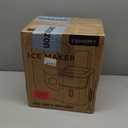 EUHOMY Nugget Ice Makers for Countertop with Ice Scoop & Basket, Self-Cleaning Sonic Pebble/Pellet Ice Maker Machine with 35lbs/24H Soft Ice for Home/Kitchen/Office, Stainless Steel, Silver