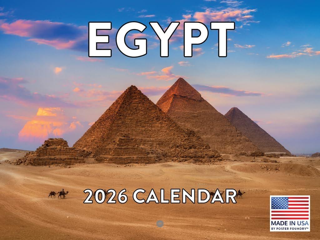 Egypt Calendar 2026 Monthly Wall Calender 12 Month | American Made In The USA