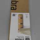 Umbra Flip Wall-Mounted Coat Rack with 3 Hooks  Modern, Space-Saving Storage for Hats, Jackets, Bags, Entryway, Mudroom, Closet, Bathroom, Bedroom  Natural/Nickel