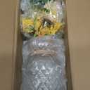 Fake Flowers in Vase,Artificial Sunflower Bouquets in Vase with a Flower Arrangement Holder,Table Centerpieces for Dining Room,Flower Centerpieces for Tables,Faux Flowers for Coffee Table Decor