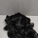 Baruisi Short Fluffy Black Wigs for Women Natural Looking Synthetic Short Curly Cosplay Hair Wig