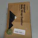 KeaBabies Baby Wrap Carrier - All in 1 Original Baby Carrier Newborn to Toddler Sling, Easy to Wear, Hands Free Bonding, Lightweight, Breathable Infant Wraps (Trendy Black) (One Size (Pack of 1))