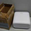 Compost Bin Kitchen for Countertop or Under Sink, 2.6 Gallon Hanging Small Trash Can with Lid, Garbage Can for Cabinet Door, Indoor/outdoor Food Waste Bin for Kitchen, Bathroom, RV, Office, White