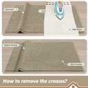 BEQHAUSE Dirt Trapper Door Mat 20" x 48", Non-Slip Washable Doormats Entrance Mat, Dirt Resistant and Absorbent Welcome Mat, Low Profile Floor Mats for Front Back Door and Entryway, Light Beige