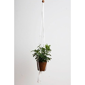 Woven Planter Hanger 36IN White