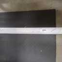 60" Bypass Mirror Closet Door Bottom Track, White Steel Replacement Rail, 60in