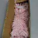 CCINEE 2Ft Artificial Christmas Tree, Pink Mini Tabletop Hinged Christmas Tree with Plastic Stand 80 Branch Tips for Xmas Party Supplies Home Indoor Decoration