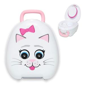 My Carry Potty - Cat Travel Potty, Award-Winning Portable Toddler Toilet Seat for Kids to Take Everywhere