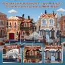 Venice Rivera Building Block Set, Italian Canal City Architecture, Street View Kit with LED Lighting, Collectible Home Decor Gift for Adults & Teens,4610 Pieces,Barweer 010