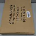 Enido 8 Pc Flameless LED Candles with Remote & Timer, Outdoor Waterproof, Flickering Electric Warm Lights for Cozy Home & Holiday Romantic Decor, Battery Operated for Party(D 2.2 x H 4/5/6