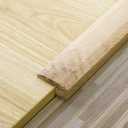 Kigley Solid Red Oak Interior Threshold Wood Overlap Doorways Reducer Threshold, 36 Inches Long (Right Angle Style)