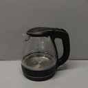 OVENTE Electric Kettle, 1.5L Borosilicate Glass Countertop Water Heater and Boiler for Coffee or Tea, BPA-Free, Auto Shut-Off, Boil-Dry Protection, Removable and Washable Spout Filter, Black KG83B (1.6 Quarts)