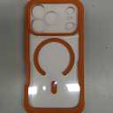 Diaclara Magnetic Designed for iPhone 17 Pro Case 6.3'' [Full Camera Protection] Full Body Bumper, [Compatible with MagSafe] Military Drop Proof Phone Case w/ Built-in Screen Protector, Orange