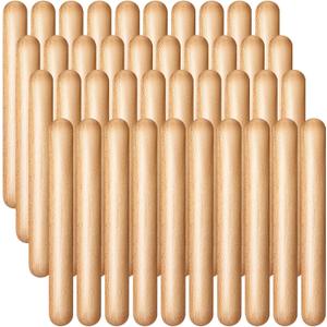 Boao 20 Pcs 8 Inch Music Rhythm Sticks for Kids Bulk, Music Lummi Sticks with Carry Bag, Classical Wood Claves Musical Percussion Instrument Drumsticks Classroom School Perform Show Set