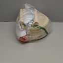 Cpintltr Round Ottoman Footstool Natural Seagrass Foot Stool Pouf Ottomans with Solid Wood Legs Hand Weave Hyacinth Footrest Step Stool for Living Room Balcony Garden Natural & Beige