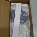 Alise White Shelf Brackets 8 Inch,Heavy Duty Floating Shelf Bracket Mounting Brackets,Hidden L Brackets for Shelves,Metal Decorative Shelf Brackets Wall Shelf Supports Brackets DIY,Pack of 4