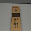 Riveira's 6-Piece Kitchen Essentials - Wooden Spoons for Cooking and Comprehensive Cooking Utensils Set (Light Teak)