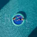 CALOBANA Round Floating Ring Inflatable Water Hammock Heavy Duty River Floats Lake Raft for Adults Tanning Pool Lounger Float Island Platform Pad Mat for Party