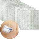 Waterproof Shower Cover Shields for Dialysis Port Picc Line Chest Catheter PD Peritoneal Dialysis Chemo Port Feeding Tube Shower Protector 8" x 8" (Pack of 25)