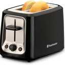 Toastmaster 2-Slice Cool Touch Toaster, black with stainless accent