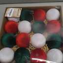 Sea Team 16-Pack Flocked Velvet Cloth Christmas Tree Ball Ornaments Set, Hanging Velour Baubles, Shatterproof Plastic Decorations for Xmas Tree, Wreath, Garland, 80mm/3.15 Inches, Prairie Fall