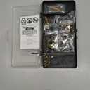 Rivet Nut Tool Kit with a Step Drill Bit & 80 Nutserts for Tight Space, 8" Rivnut Tool Set Riveter with 8 Mandrels 6-32 8-32 10-24 1/4-20 M3 M4 M5 M6 in Organized Rugged Carrying Case NT600