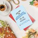 4 x Heartfelt Fathers Day Card for Son, Fathers Day Card from Mom Dad, You Are an Amazing Son and One Incredible Father, (Assorted postcards)