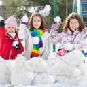 Luces 200 PCS Snow Balls for Kids Indoor, Soft Artificial Fake Snow Ball, Plush White Balls for Parent-Child Interactive Activities, Xmas Decorations for Tree