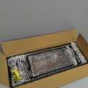 Fixwal Hanging Floating Shelves, 4 Sets of Wall Mounted Shelves for Wall Storage, Hanging Storage Shelf for Bathroom, Living Room, Bedroom, Kitchen (Paulownia) (Carbon Black)