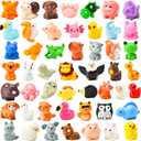 50 Pcs Mini Resin Animal Tiny Resin Animals Figurines Bulk Miniature Little to Hide Small Animal Figures Bulk for Micro Fairy Party Favors Garden Landscape Accessories Dollhouse Crafts Decor