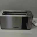 Mueller UltraToast Full Stainless Steel Toaster 4 Slice, Long Extra-Wide Slots for Bagels and Waffles, 6 Browning Levels, LED Display, Cancel/Defrost/Reheat Functions & Removable Tray, Kitchen Gadgets