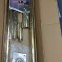 PRIOR FITNESS Permanent Fixed Dance Pole Kit, Professional 45mm Spinning & Static Dancing Pole Heavy-Duty Steel Pole Dance for Home, Adjustable Height Excellent for Home Exercise Studio Club Gym (Gold)