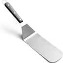 Fox Run Griddle Spatula, Non-Slotted, Stainless Steel,Silver 17,5"x3", Key & Castle Bottle Brush