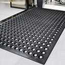 60"x35" Outdoor Rubber Floor Mats Non-Slip Restaurant Mat Commercial Kitchen Heavy Duty Mat Drainage Mats for Outside Industral Pool Entrance Bar Wet Area