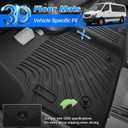 Sprinter Floor Mats - Car Mats for Mercedes-Benz Sprinter 1500/2500/3500/4500 2019-2026, Fit Cargo/Crew Van & Cab Chassis (No for Passenger Van), All Weather Floor Mat for Sprinter Accessories